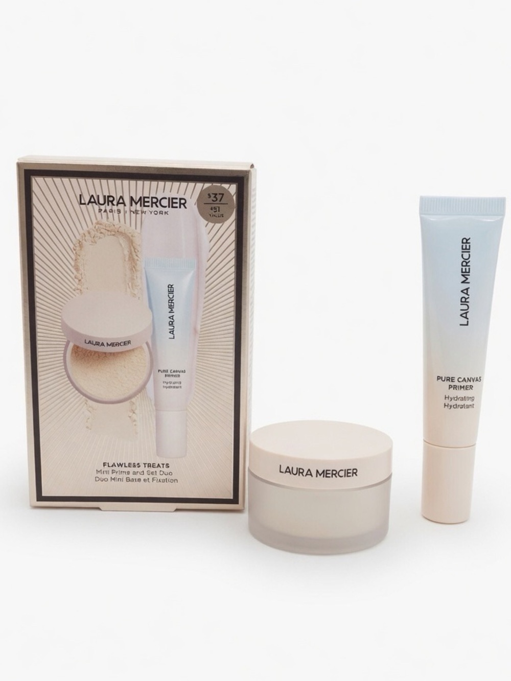 Laura Mercier Flawless Treats Mini Prime & Set Duo Pure Canvas Primer